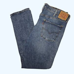 Levis 541 Jeans Mens 40x34 (Actual 40x33) Light Wash Athletic Tapered Leg Denim